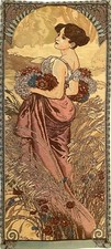 ALPHONSE MUCHA "ETE" "SUMMER"