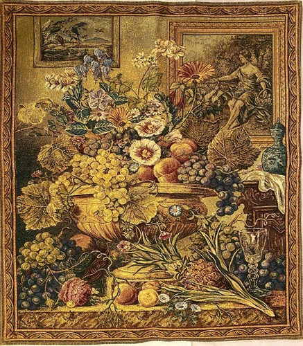 Still life flowers - life, fruit