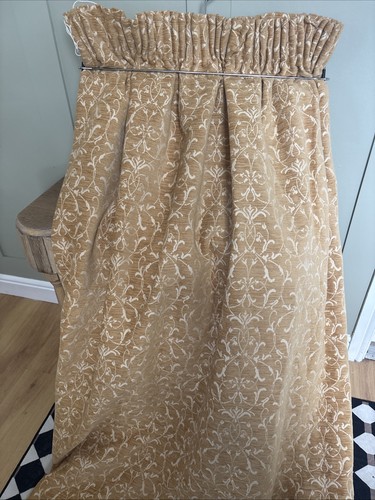 Pair heavy tapestry curtains - pair,