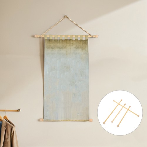 Natural wood tapestry hanging - wood,
