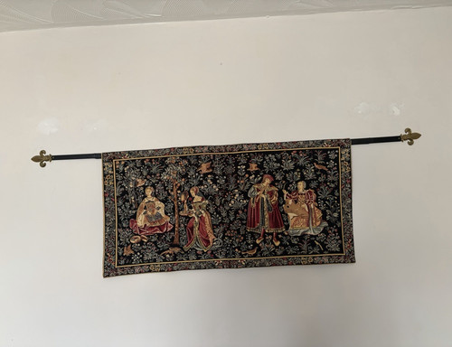 Multicolour medieval scene - medieval,