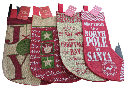 Tapestry christmas stocking - christmas,