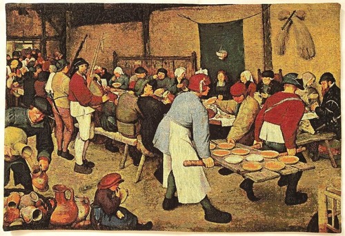 Peasant wedding p bruegel - peasant, by