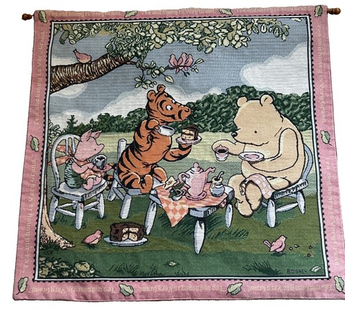 Pooh woven tapestry wall - pooh,