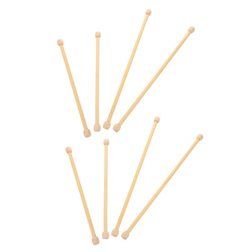 Pcs wooden wall hanging rods - 8,