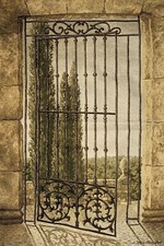 GARDEN GATE SCENE 42" 106CM
